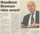 Hoodless Brennan wins award